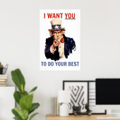 君にポスターを貼って最高の欲しい ポスター (ホームオフィス)