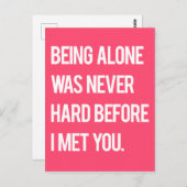 君に会うまで一人で懸命したことは無かった ポストカード (正面/裏面)