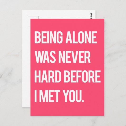 君に会うまで一人で懸命したことは無かった ポストカード (正面/裏面)