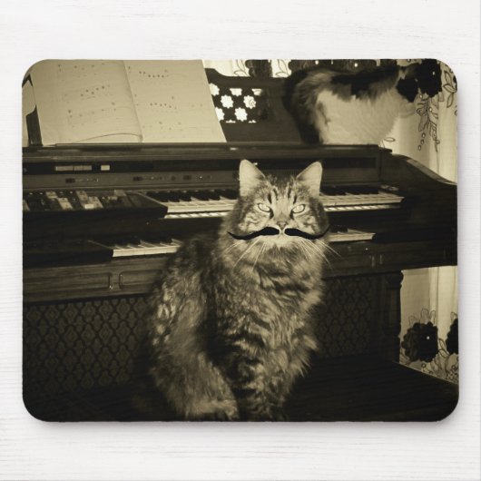 君に向かって遊口ひげを付ける マウスパッド (正面)