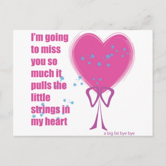 君に恋しく思やる ポストカード (正面)