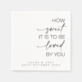 君に愛されるなんて甘いバッグ スタンダードカクテルナプキン (正面)