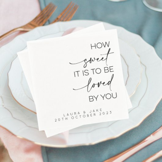 君に愛されるなんて甘いバッグ スタンダードカクテルナプキン