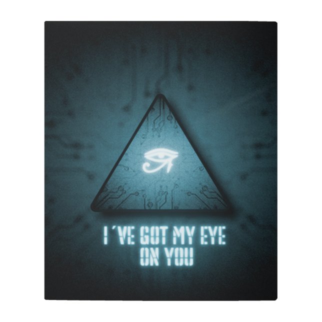 君に目得を向ける メタルプリント (正面)