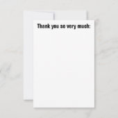 君に素晴らし備えて物を見る サンキューカード (裏面)