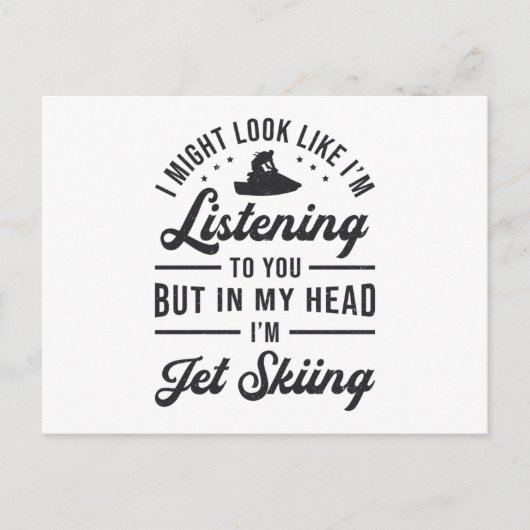 君に聞はジェットスキーのウォータースポーツをジェット ポストカード (正面)