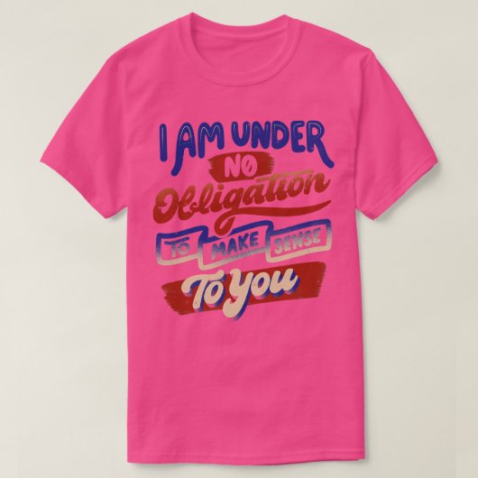 君に説明する義理が無い Tシャツ (デザイン正面)