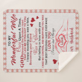 君に逢って実に好い細君に逢ったのは縁だと思った シェルパブランケット (正面(横))