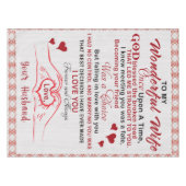 君に逢って実に好い細君に逢ったのは縁だと思った テーブルクロス (正面(横))