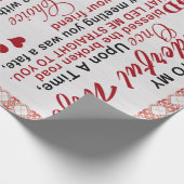 君に逢って実に好い細君に逢ったのは縁だと思った ラッピングペーパー (角)