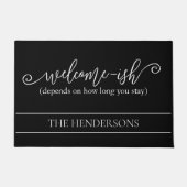 君のおもしろい来る時間によって違う ドアマット (正面)