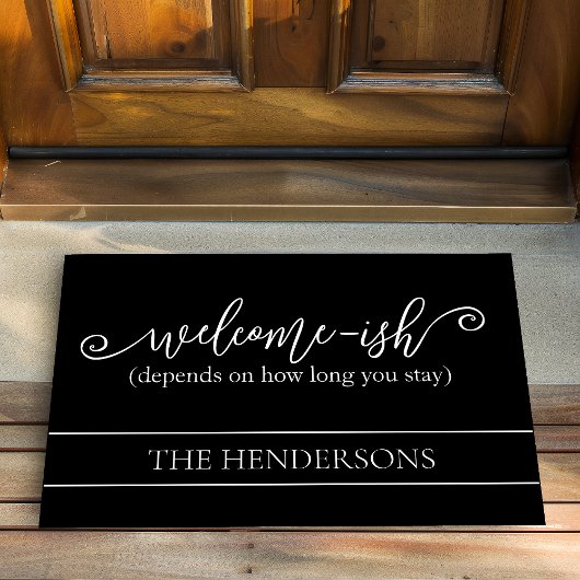 君のおもしろい来る時間によって違う ドアマット