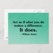 君のすることは何を変えることができる ポストカード (正面/裏面)