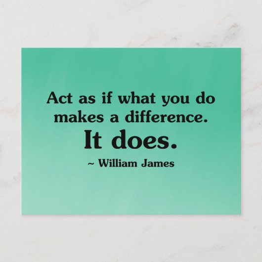 君のすることは何を変えることができる ポストカード (正面)