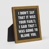 君のせいだとは言わなかった フォトプラーク (正面)