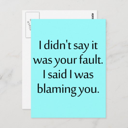 君のせいだとは言わなかった。 ポストカード (正面/裏面)