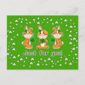 君のためだ。スウィートバンニーズ聖パトリックの日 ポストカード (正面)