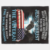 君のために死ぬ フリースブランケット (正面(横))