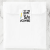 君のために、僕のために、全く、コビデの予防接種を スクエアシール (バッグ)