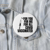 君のために、僕のために、全#covidvaccinated 缶バッジ (インサイチュ)