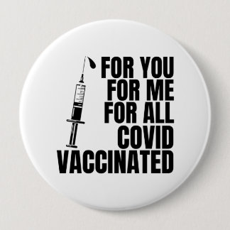 君のために、僕のために、全#covidvaccinated 缶バッジ