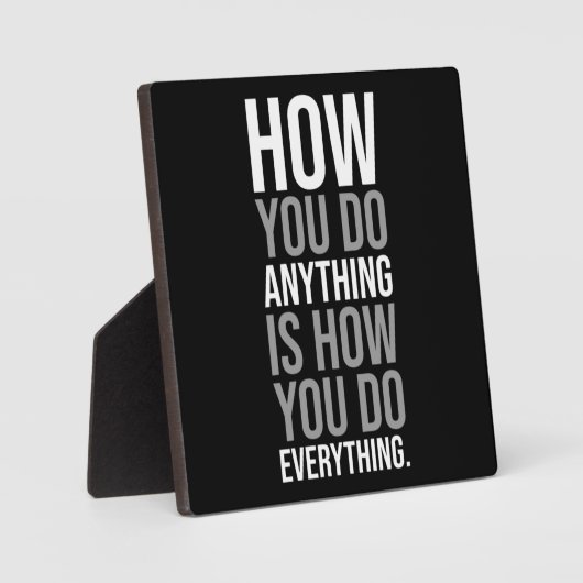 君のやり方は万事の仕方一つだ フォトプラーク (正面)