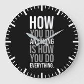 君のやり方は万事の仕方一つだ ラージ壁時計 (正面)