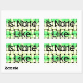 君のようなプリントは無い 長方形シール (シート)