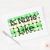 君のようなプリントは無い 長方形シール (封筒)