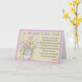 君のような友人 カード (黄色い花)