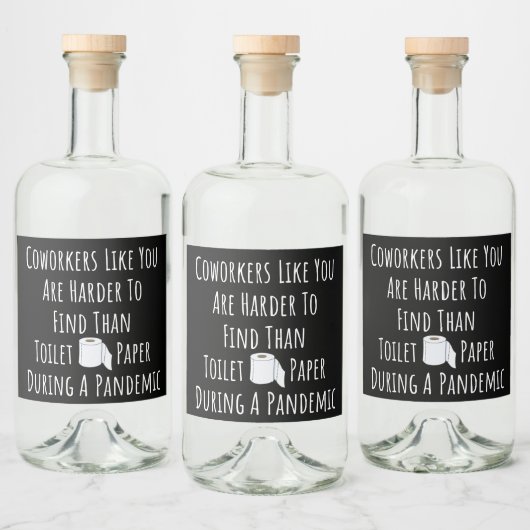 君のような同僚は見つけるのが難しい リキュールボトルラベル (ボトル)