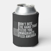 君のアメリカ人の手を食べ物を与え噛みつるな 缶クーラー (缶正面)