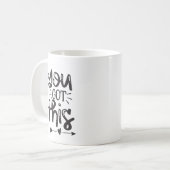 君のインスピレーション得は コーヒーマグカップ (正面左)