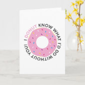 君のカードなしで何をするか分からない カード (黄色い花)