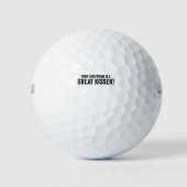 君のガールフレンドはキスをし素晴らしている ゴルフボール (正面)