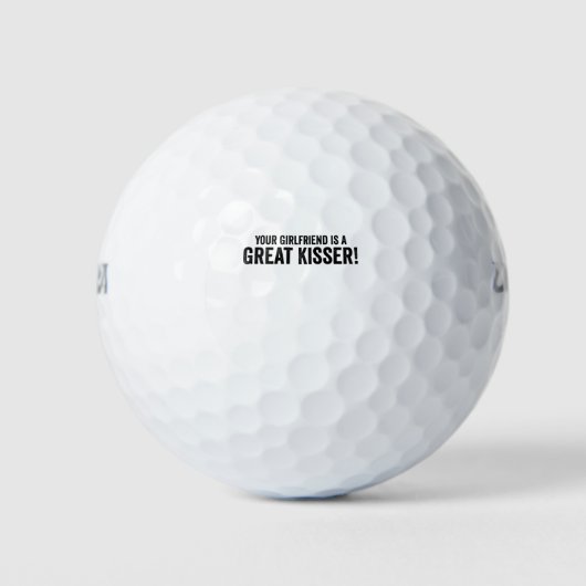 君のガールフレンドはキスをし素晴らしている ゴルフボール (正面)