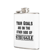 君のゴールは苦戦の一方だ フラスク (左)