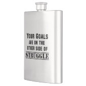 君のゴールは苦戦の一方だ フラスク (左)