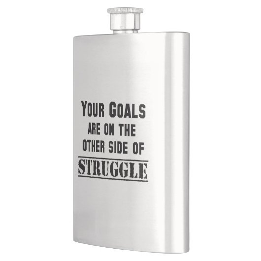 君のゴールは苦戦の一方だ フラスク (左)