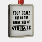 君のゴールは苦戦の一方だ メタルオーナメント (右)