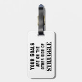 君のゴールは苦戦の一方だ ラゲッジタグ (裏面縦)