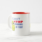 君のストップ考える間に合わぬ ツートーンマグカップ (正面左)