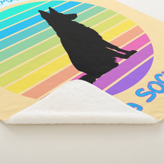 君のドイツ人の羊飼いは日没に靴下を埋めようか シェルパブランケット (3/4)