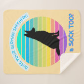 君のドイツ人の羊飼いは日没に靴下を埋めようか シェルパブランケット (正面(横))