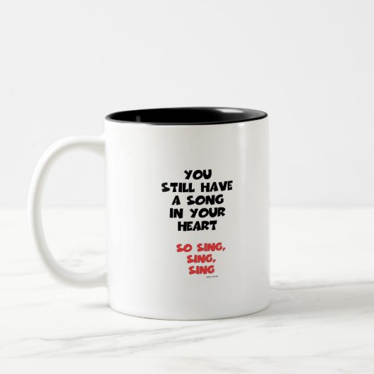 君のハートに歌がある ツートーンマグカップ (左)