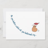 「君のバターナットの叫び」パーソナライズされたクリスマスカード シーズンカード (正面)