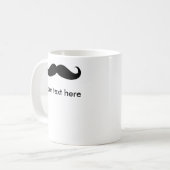 君のパーソナライズされた文章は口ひげ氏 コーヒーマグカップ (正面左)