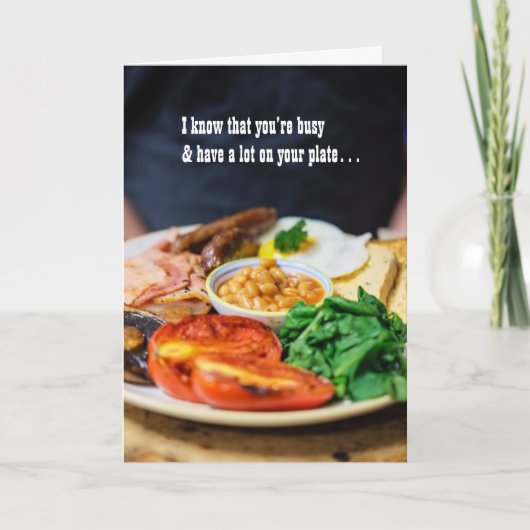 君のプレートは大変だ カード (正面)