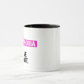 君のホモフォビアは私を真っすぐ理解させない マグカップ (中央)