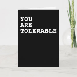 君のユーモアは大目だ カード